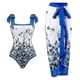 thumbnail image 1 of 2023 traje de baño Vintage conservador de una pieza conjunto de traje de baño de aguas termales para mujer [envío gratis], 1 of 5