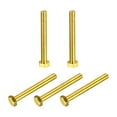 thumbnail image 1 of Unique Bargains Brass Hex Bolts, M6x50mm 5 Pack Fully Thread Grade 4.8 Machine Screws, 1 of 4