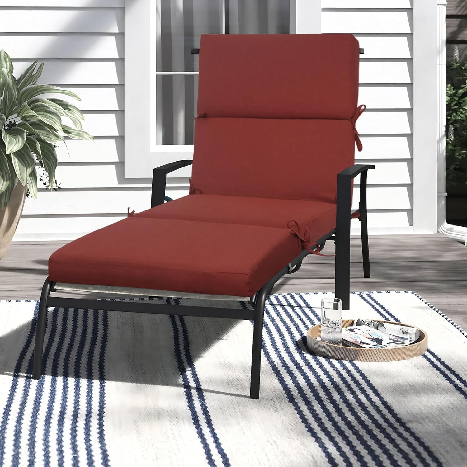 Chaise Lounge Cushions Outdoor 74 Inch Outdoor Chaise Lounge