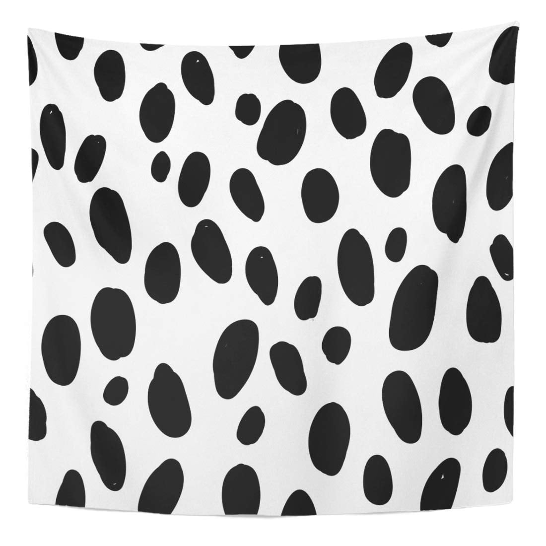 ZEALGNED Dalmatian Pattern Abstract Black and Random Dots Blobs Wall