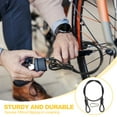thumbnail image 4 of Cable de Seguridad Uxcell Trenzado de Acero Inoxidable Recubierto de Seguridad con Doble Lazo para Equipaje de Viaje Candado de Bicicleta Cable Negro 2 ft x 3/16"(4mm), 4 of 7