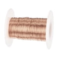 thumbnail image 1 of Uxcell Alambre Magnético de 0.28mm 558ft Alambre de Cobre Esmaltado Bobina de Alambre de Magnetismo 100g 155C, 1 of 6
