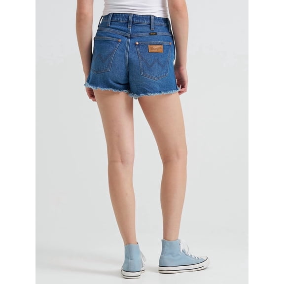 Wrangler Super High Rise Juniper Shorts - Ladies Shorts Rts - 112373391