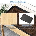 thumbnail image 5 of Patiojoy Pine Wood Raised Garden Bed Elevated Planter Box w/ Legs Liner Drainage Holes for Vegetables Flowers Herbs, 5 of 9