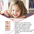 thumbnail image 4 of 1 Juego de envolturas navideñas para uñas, prensa en las uñas para niños, calcomanías artísticas para los dedos de los pies, herramienta de Pinceles de maquillaje y herramientas PNT-16-18 Qarigey  CE011468-18, 4 of 6