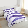 thumbnail image 3 of Castle Fairy Teens Abstract Gradient Stripes Twin Comforter Sets,Vintage Bedding Set, 3 of 8