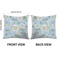 thumbnail image 6 of Throw Pillow Cover Daisy Floral Blue Wild Flowers Home Decor Pillowcase for Sofa 18x18 Inches, 6 of 6