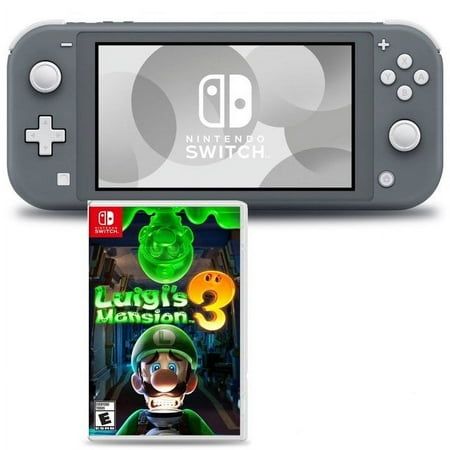 Nintendo Switch Lite (Gray) Bundle with Luigi's Mansion 3