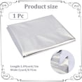 thumbnail image 2 of 1 Yard Silver Metallic Foil Shiny Sparkly Stretch Fabric Spandex Polyester 4 Way Stretchy Satin Fabric by The Yard, 2 of 7