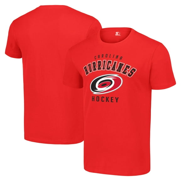 Men's Starter Red Carolina Hurricanes Logo T-Shirt