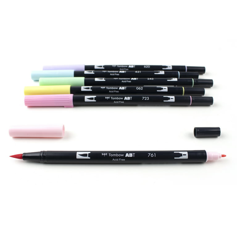 Tombow ABT Dual Brush Marker Pen Set of 10 Pastel