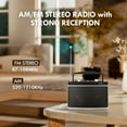 thumbnail image 2 of Portable AM FM Bluetooth Radio with 5W True Stereo Sound, Portable Radio with Dual Speaker | AUX Input | Headphone Jack | AC & Battery Powered – Perfect for Home, Kitchen, Outdoors (Silver), 2 of 4