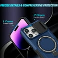 thumbnail image 2 of for iPhone 13 Pro Case with Camera Sliding Cover, [Compatible with MagSafe] with Magnetic Ring Kickstand, Military Grade Heavy Duty Protection Phone Case for iPhone 13 Pro, Royalblue, 2 of 10
