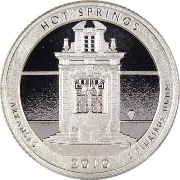 2010 S Hot Springs National Park Quarter Silver Proof 25c Coin