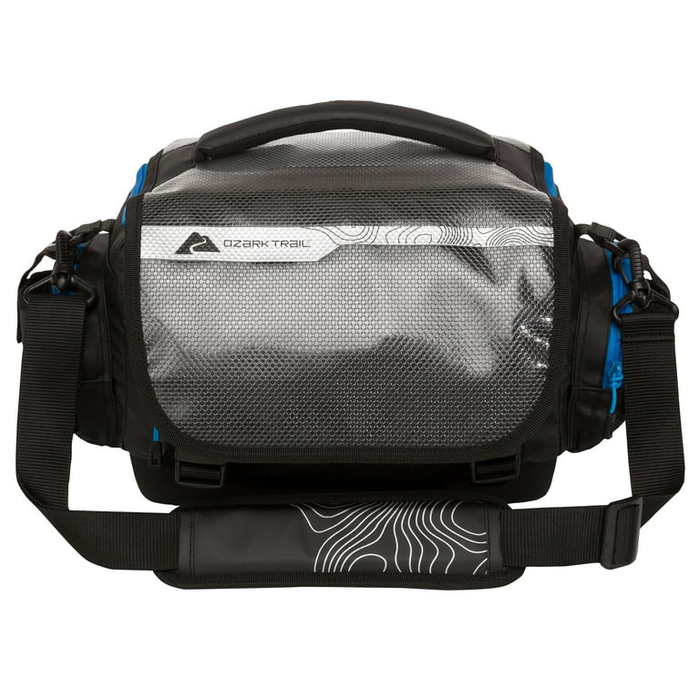 Ozark Trail Saltwater Fishing Tackle Box Gear Bag - Black - 15 Liter - Each