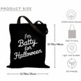 thumbnail image 2 of I'm Batty For Halloween Retro Vintage Halloween Costume Canvas Bag 1Pc, 2 of 5