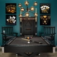thumbnail image 5 of Poker Wall Art for Casino, Black and Gold Wall Decor Playing Cards Painting Dice Chips Trophies Canvas Print Poster for Bar Hotel Play Room Gaming Room Party Home Decor - 16''''x16'''' x 4Pcs, 5 of 6