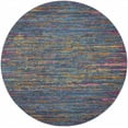 thumbnail image 1 of homeroots Décoration Intérieure 385707 Tapis Rond 8 Pieds Bleu Vieilli, 1 of 1