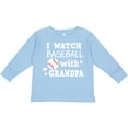 thumbnail image 3 of Inktastic I Watch Baseball with My Grandpa Boys or Girls Long Sleeve Toddler T-Shirt, 3 of 5