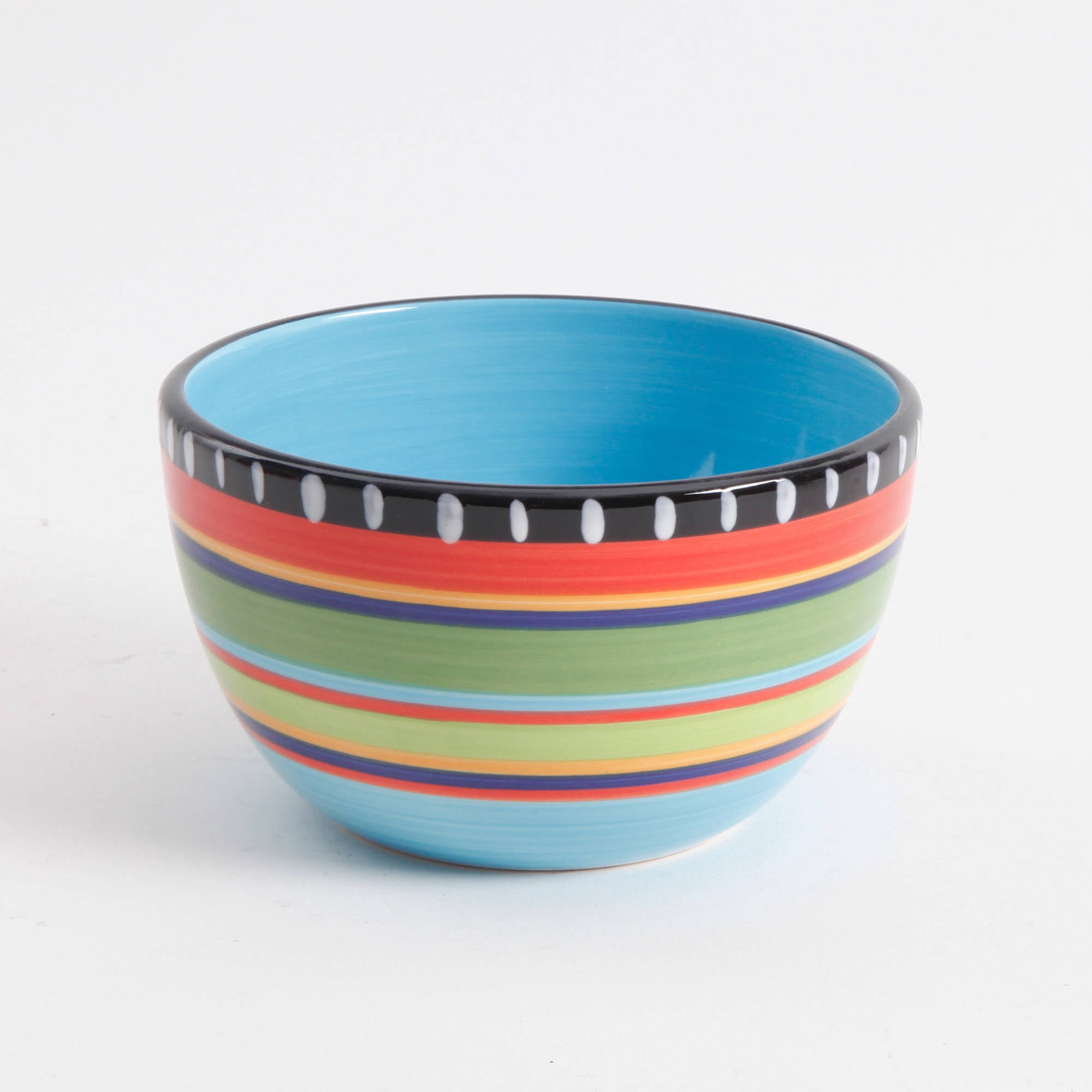 Gibson Elite 16 Piece Multi Color Glaze Dinnerware Set with Plates, Bowls & Mugs
