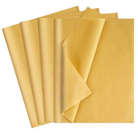 Papel de seda Woric Gold, 160 hojas, 35 x 50 cm, para bolsas de regalo