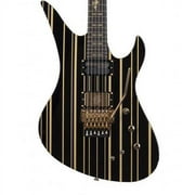 Schecter Synyster Custom-S Synyster Gates Signature Electric Guitar (Gloss Black with Gold Stripes)