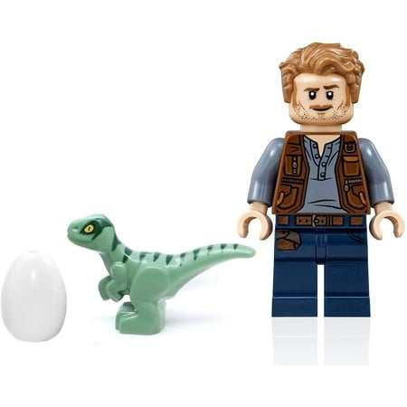 LEGO Jurassic World Fallen Kingdom - Owen Grady Minifigure (with Blue the Raptor and Dinosaur Egg) 75930