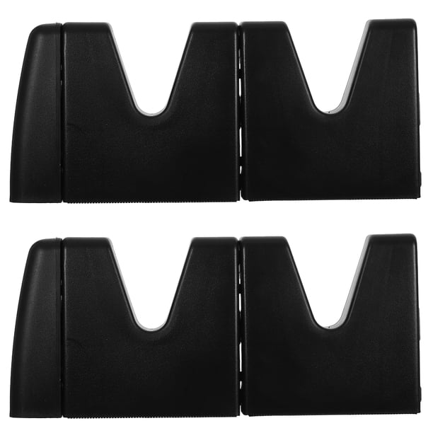 PTOOTP Bloques organizadores de carga multiusos para maletero, soporte para vehículo SUV, camioneta, minivan - 4 tableros de valla y 2 columnas de conexión (negro)