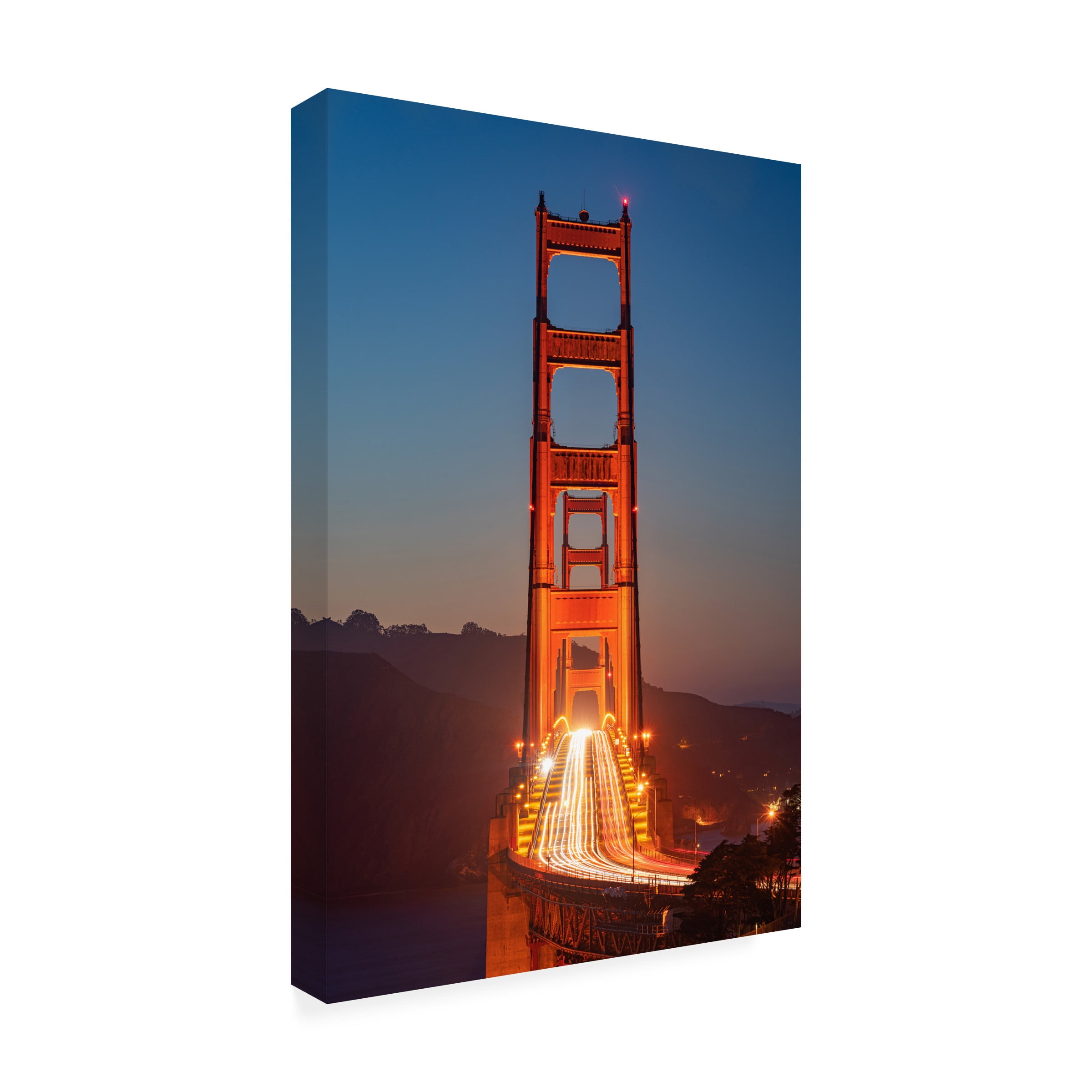Ron Langager 'Golden Gate Bridge' Canvas Art