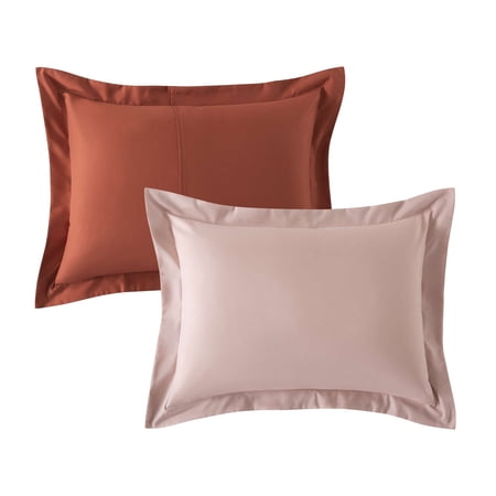 MAINSTAYS ALL IN ONE REVERSIBLE COMFORTER AND SHEET SET, 7-PIECE, FULL, PINK BLUSH