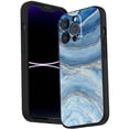 thumbnail image 1 of Compatible with iPhone 14 Pro Phone Case, Blue-Marble-56 Case Silicone Protective for Teen Girl Boy Case for iPhone 14 Pro, 1 of 1
