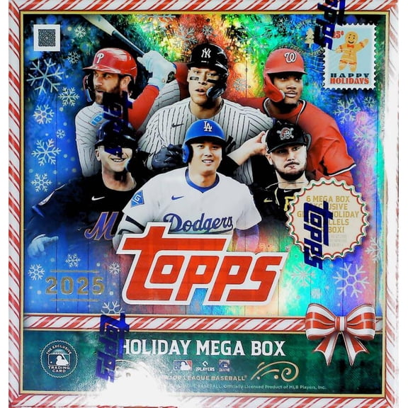2025 Topps Holiday MLB Baseball Factory Sealed Mega Box 1 Hit! 100 Cards