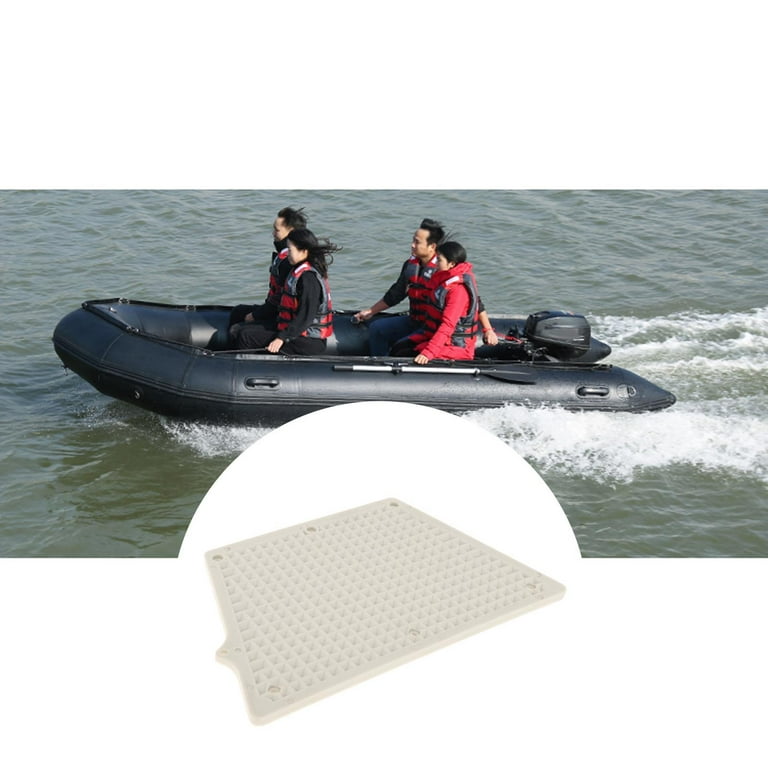 Transom Plate Outboard Mounting Plate Engine Bracket Pad for Inflatable Boat  Rubber Dinghy Fishing Boat Accessories L White 