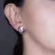 thumbnail image 3 of Arete para Mujer con Cristal Swarovski en Forma de Calavera – Bañado en Oro 14k– Arete Elegante y Brillante, Aretes de Mujer de Moda– Joyería para Mujer de Moda– Regalo especial Ortiz Espinosa Temporada, 3 of 5