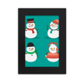 thumbnail image 1 of Merry mas Snowman Festival Pattern Desktop Photo Frame Picture Display Art Painting Exhibit, 1 of 3