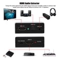 thumbnail image 1 of Convertidor Extractor Divisor De Audio 4K X 2K Y SPDIF Y Salida De Audio De 3,5 Mm 3 Modos De Audio PASS 2.0CH 5.1CH Negro, 1 of 7