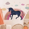 thumbnail image 1 of Adhesivos de pared, unicornio arcoíris, galaxia mágica, PVC, 30 x 60 cm, 1 of 3