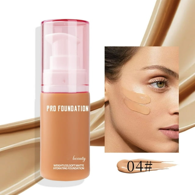 Dvkptbk Foundation liquids Make-up Foundations Liquid Matte Concealer Permanent Make-up Invisible Pores Make-up Foundations European and N Make-up Foundations Cream