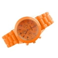 thumbnail image 2 of Resicozy Watches for Women Fashion Multifunction Watch EL Backlight Digital Chronograph Watch Strap Square/Round Watch Orange, 2 of 3