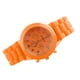 thumbnail image 2 of Elegante reloj analógico de cuarzo con correa de silicona roja para mujer de Ginebra, detalles en tono dorado y aspecto de cronógrafo, 2 of 3