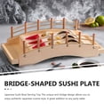 thumbnail image 3 of Mobutofu Plateau de Service Sashimi en Bois Kaki Assiette de Service pour Camping Lot de 1, 3 of 5