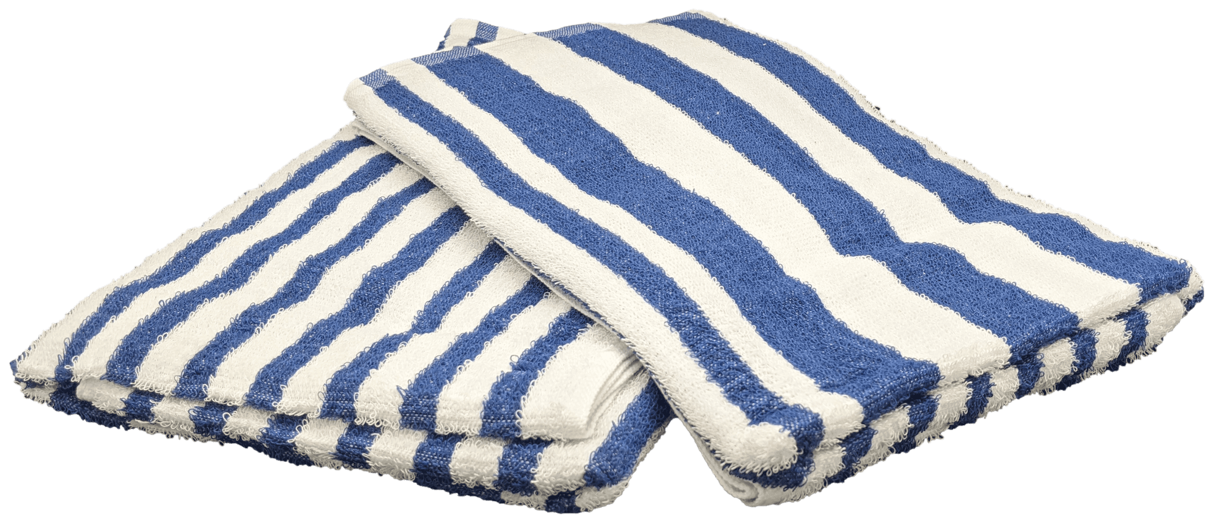 Cabana Beach Pool Spa Towels Striped Blue/White 100% Cotton 30" x 60"