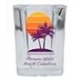 thumbnail image 3 of R and R Imports Pleasure Island Souvenir 2 Ounce Square Shot Glass Palm Design 4-Pack, 3 of 3