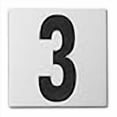 thumbnail image 3 of Aquatic Custom Tile - Ceramic Number 3 Pool Sign Depth Marker, 5.8"x5.8" w/ 5" Font Pool Signs, Abrasive Non-Slip Finish, Swimming Pool Safety Signage for Concrete Deck & Inground Pool, Made in USA, 3 of 4