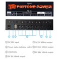 thumbnail image 2 of Pigtone Fuente de alimentación para guitarra 10 salidas CC aisladas para pedal de efecto de 9 V/12 V/18 V PD-02 con USB (5V2A), 2 of 5