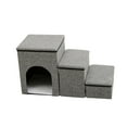 thumbnail image 4 of Collapsible Pet Stairs Pet Storage Step for Couch Loft Bed Multipurpose Portable Grey, 4 of 8