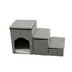 thumbnail image 4 of Escaleras plegables para mascotas, camas altas, rampas para perros, escalones multifuncionales para la cama de tu perro. Gris, 4 of 9