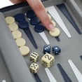 thumbnail image 6 of WE Games Magnetic Backgammon Set with Carrying Strap, Travel Size, Navy Blue, 6 of 10