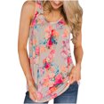 thumbnail image 1 of Pompotops Haut Tendance Mode Imprimé Col Rond Débardeur Décontracté Ample T-Shirt pour Femmes, 1 of 6