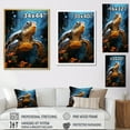 thumbnail image 4 of Designart "Inquisitive Marine Turtle IV" Animals Turtle Wall Art Prints, 4 of 7